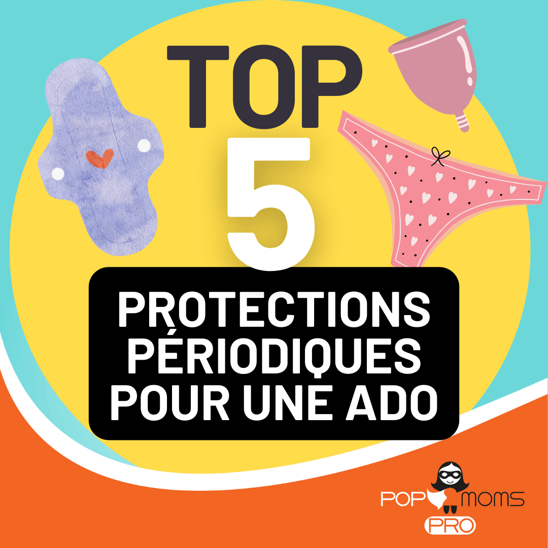 Découvrez notre carrousel illustré avec le top 5 des protections périodiques pour une ado !